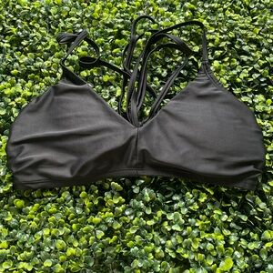 Black bathing suit top